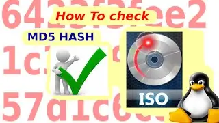 How to check md5 on linux iso files