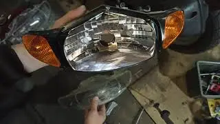 Замена Стекла Фары  Honda Dio AF-35