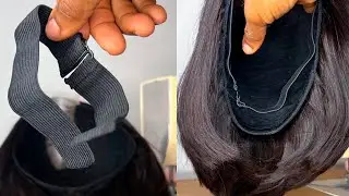 HOW TO ADD ADJUSTABLE ELASTIC BAND TO YOUR WIG :WIG MAKING TIPS