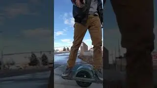Onewheel in the cold.