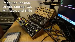 New Years Modular Session (My First Time w/ Moog DFAM, Mother-32, Minitaur, and Sirin)