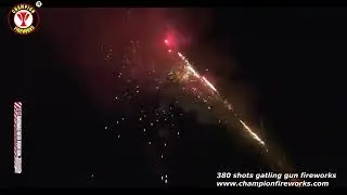 380 shots gatling gun fireworks
