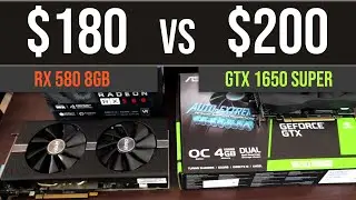GTX 1650 Super vs RX 580 8GB test in 8 games | 1080p