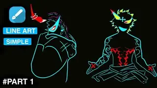 Tutorial line art simple || Tutorial infinite design