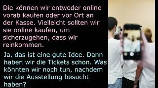 Немецкий язык | Диалоги | German | Dialogues | Einen Ausstellungsbesuch planen