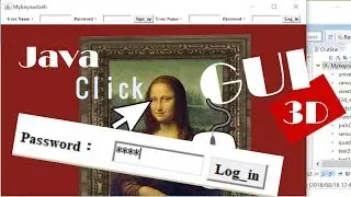 Java 3D: How to Display a GUI When Mona Lisa's Eye Is Clicked (with Source Code)