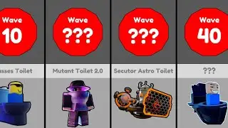 ALL Toilet BOSSES in Endless Mode | Toilet Tower Defense Roblox