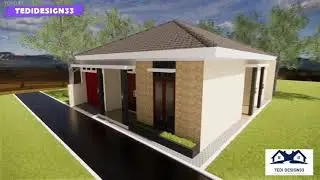 DESAIN RUMAH MODERN&MINIMALIS 10X12 DENGAN 3 KAMAR TIDUR & ADA MINI BARNYA BOSQU