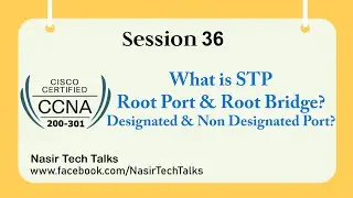 CCNA 200-301 | What is Root Port, Root Bridge, Designated & Non Designated Port | STP Protocols