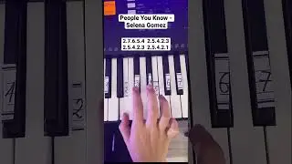 People You Know - Selena Gomez | Easy Piano Tutorial #piano #shorts
