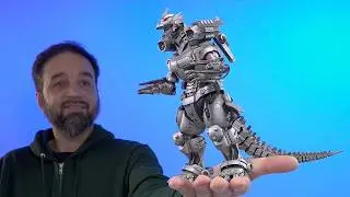 Mecha-Godzilla Kiryu Kai model kit painted & weathered | Aoshima 1:250 scale snap build | Tokyo SOS
