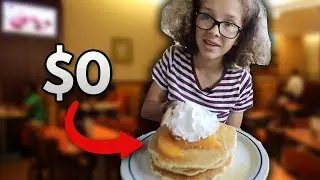 LIVING On FREE FOOD for 24 Hours! *birthday edition*
