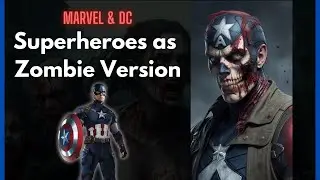 Marvel & DC Superheros Character But Zombie Version