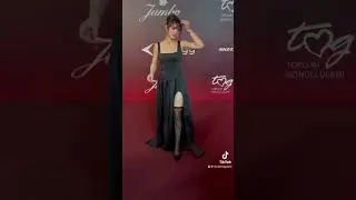 Rabia Soytürk chose a slit dress for Elle night