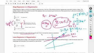 Lasso(L1) ,Ridge(L2) and Elastic-Net(L1/L2) Regularization hands-on python in Machine Learning