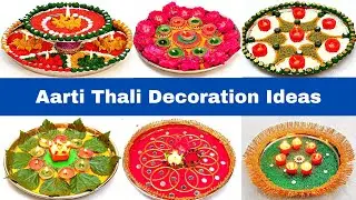 6 Aarti Thali Decoration Ideas Simple | Last minute Diwali thali decoration ideas