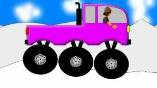 Monster Truck Word Crusher Part 3 - Six Wheel Truck