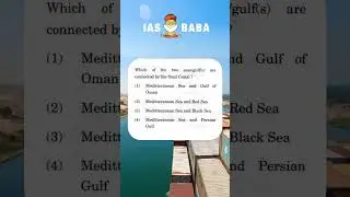UPSC PYQs | Geography| Suez Canal