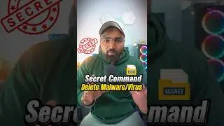 Secret Command to Delete Virus in Windows🧑🏻‍💻 | 14/100 days Challenge🔥 