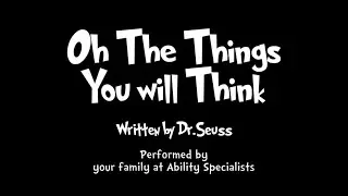 Oh The Thinks You can Think!