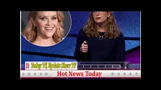 A woman got all the Reese Witherspoon questions right on 'Jeopardy' — and the actress took notice