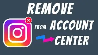 How to remove Instagram account from account center