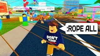 ROPING EVERYONE TOGETHER WITH ADMIN COMMANDS IN ROBLOX!