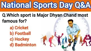 National Sports Day | National Sports Day 2024|National Sports Day Quiz|August 29