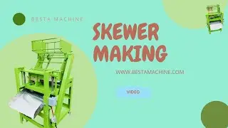 Flat Skewer Punching Machine , Skewer Sharpening Machine