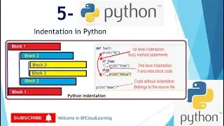 5- Indentation in Python || Databricks Python || Create block in Python in Hindi