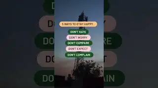 Ways to stay calm and happy in life.#viral #viralreels #motivation #growth .