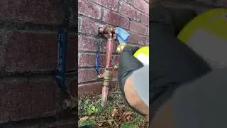 replacing a main shut off valve on copper line 