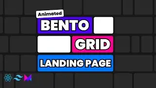 How to Build a Modern Grid Landing Page with React & TailwindCSS