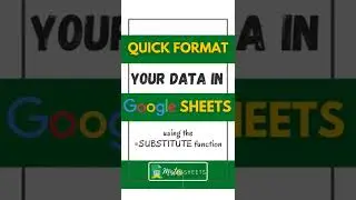 Quick Format your Data in Google Sheets 🪄 #shorts #googlesheets