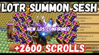 THE LORD OF RINGS COLLAB SUMMONS!!! I FINALLY GOT ANOTHER LD5?!?! 🤩 +2600 SUMMONS ⚡️