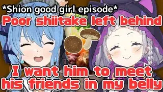 The Reason Why Shion Eats the Shiitake Left by Everyone[Hololive/EngSub/JpSub]