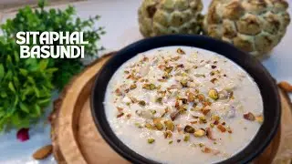 Custard Apple Dessert | Sitafal Rabdi Recipe | Sharifa rabadi Recipe | Custard Apple Peeling Hack