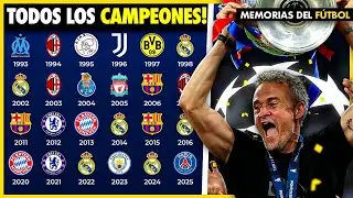 All the CHAMPIONS LEAGUE CHAMPIONS (1993-2025) 🏆🌟