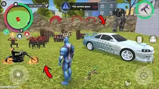 Rope Hero: Cheatground MOD - (dare hue zombie man) Spawn Zombies Group in Damned Place - Gameplay HD