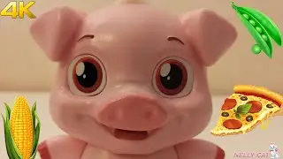 Свинка Ням-Няшка смешная игрушка любит кушать Лакомки Munchkinz Pig toy 4K