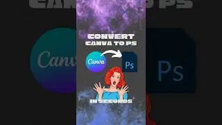 Learn how to convert Canva design into a PSD file in 30 sec! 🤯 