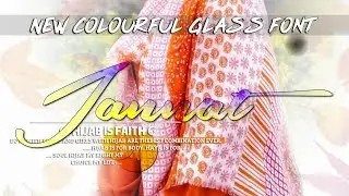 PS Touch Easy Colour Glass Font Tutorial || Ali Raza Editxx