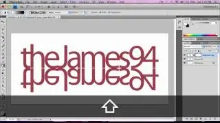Photoshop tutorial: Reflections under text or images.