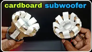 how to make subwoofer using cardboard 🤯 ll how to make a speaker ll @flowbeats3 @SamarExperiment
