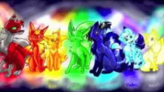 Anime Wolves : Colors of the Rainbow