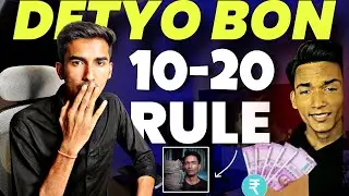 Secret Reveled : 10/20 Rule, Detyo bon Growth Secret | Earning Source | How I Grow 🤫