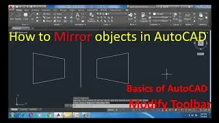 How to use mirror Command in autocad, Mirroring the object goes very easy
