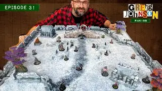 Making a snowy cemetery gaming board
