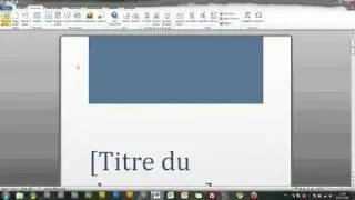 Création d'un document professionnel sous Word 2010 / 2007