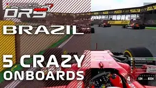 5 Crazy Onboards Brazilian GP | DRS F1 Championship